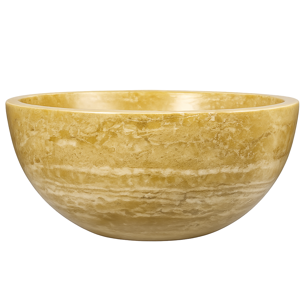 Umywalka trawertynowa Golden Sienna "Oval"