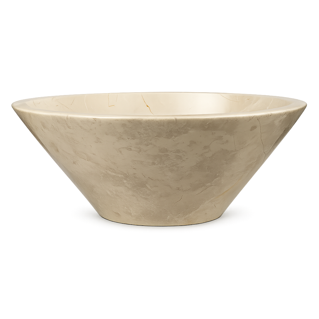 Umywalka marmurowa Lotus Beige "Conic"